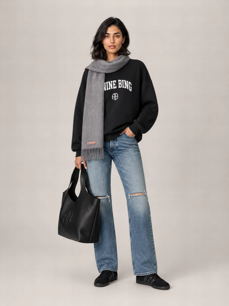 Acne Studios Fringed Wool Scarf