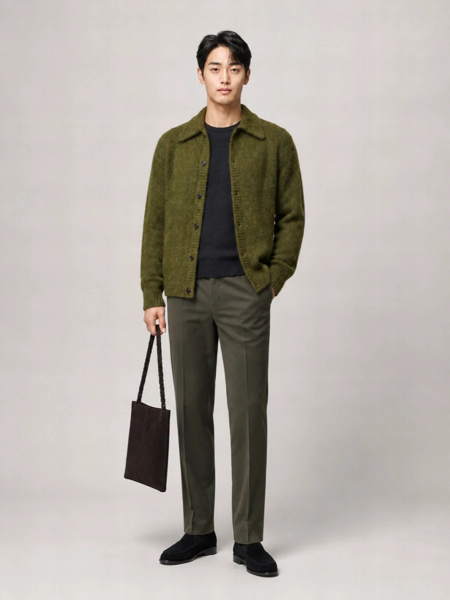 Dries Van Noten wool alpaca lightweight jacket