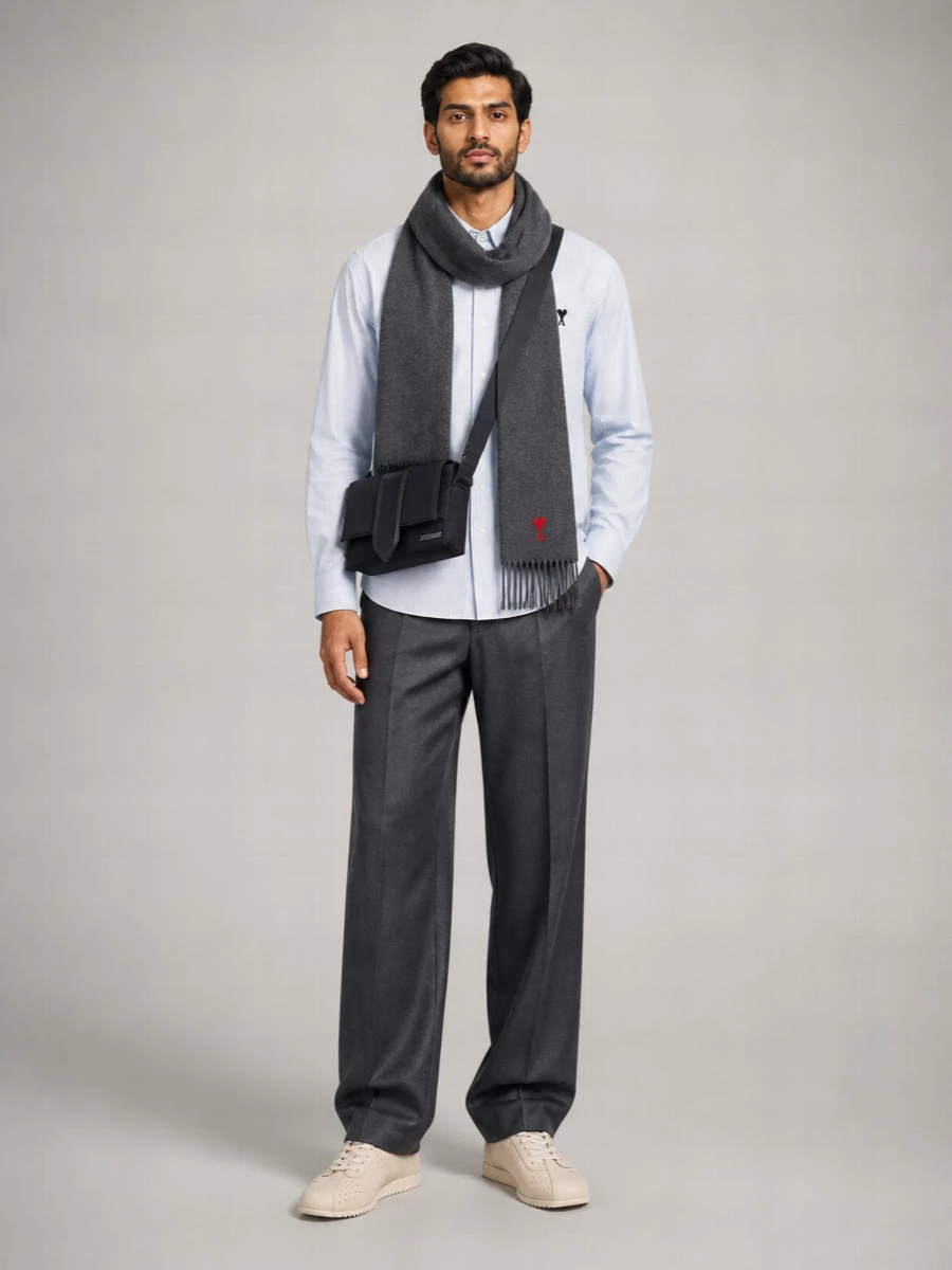 Ami Paris Striped Cotton Shirt