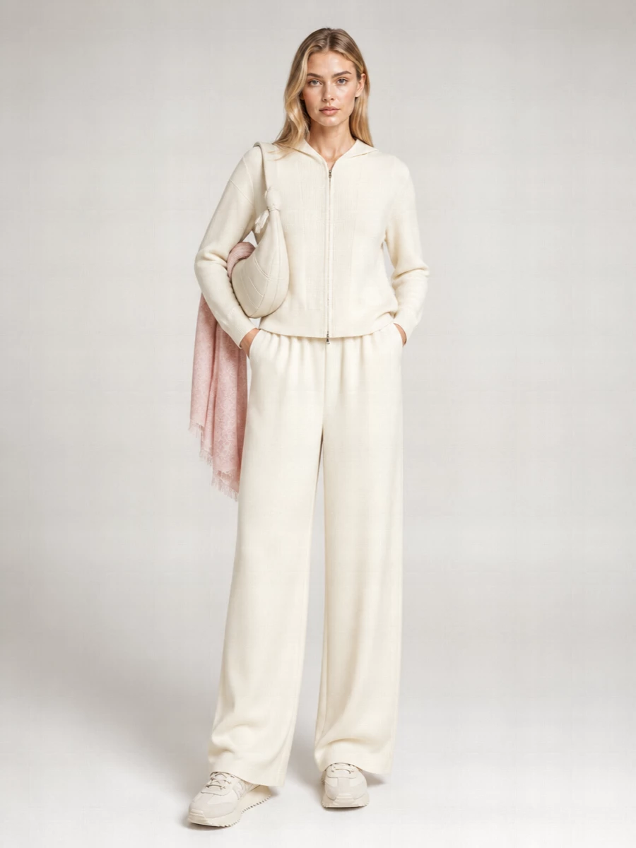 Max Mara Cashmere Hooded Zip-Up Cardigan