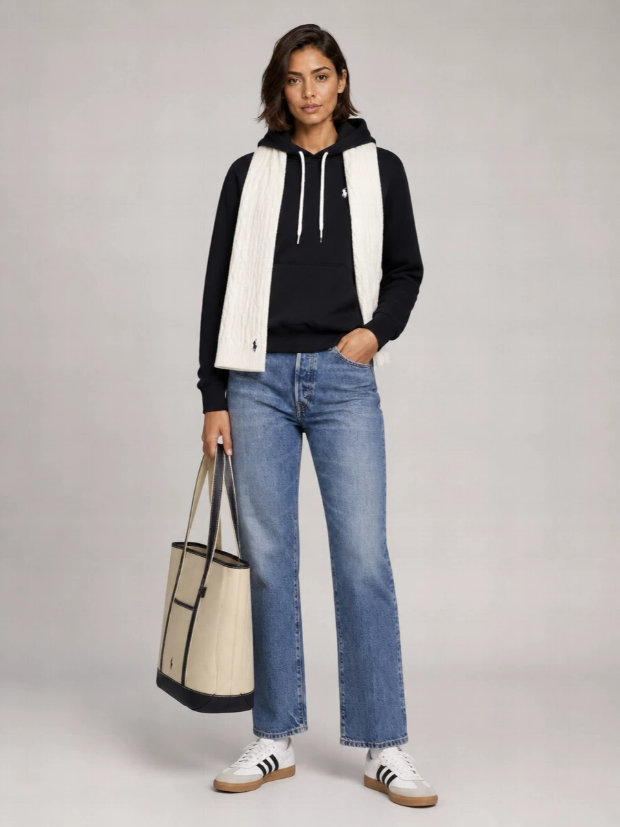 Polo Ralph Lauren Hooded Knitwear Drawstring Detail