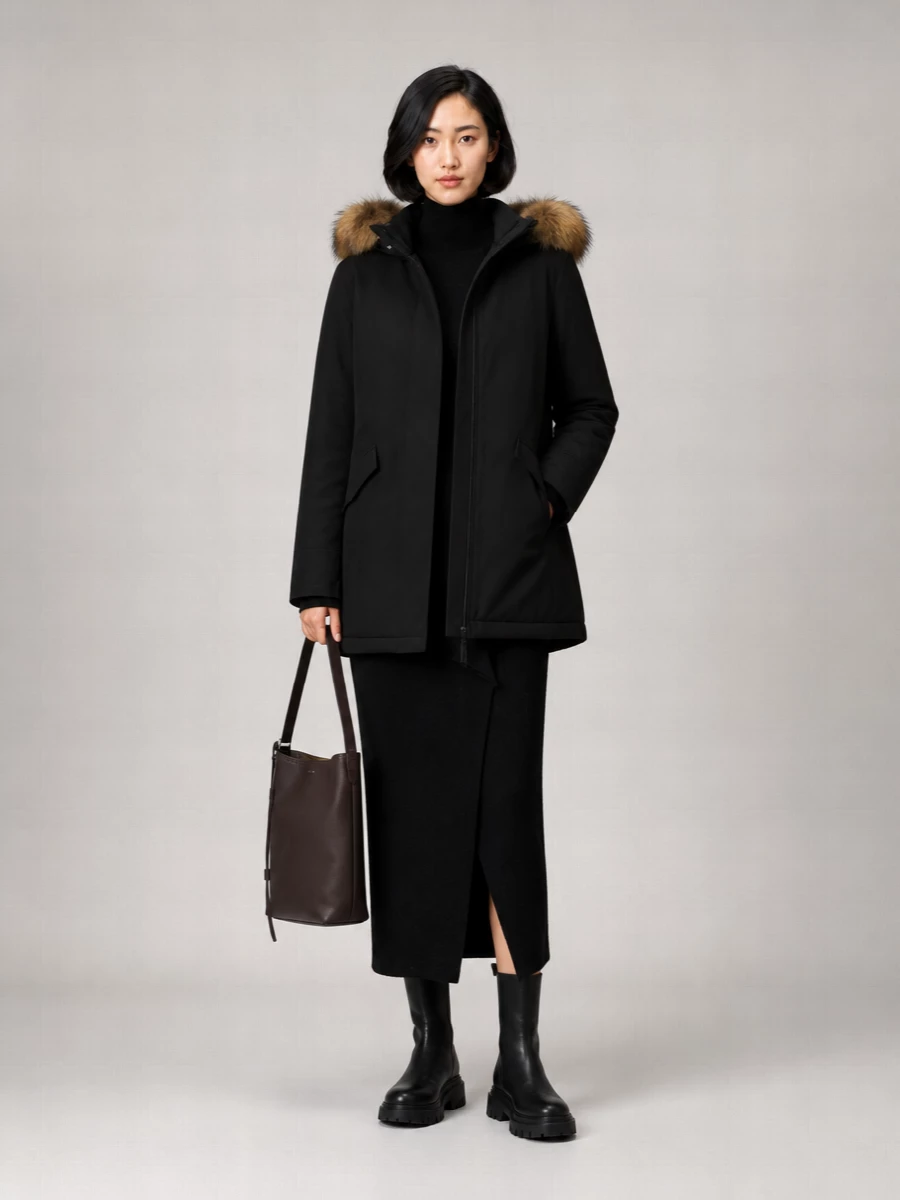 Woolrich Down Hooded Slim-Fit Parka