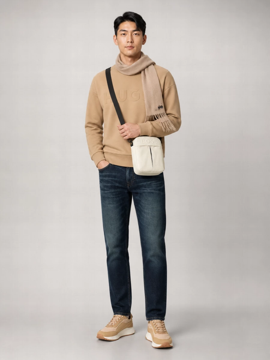 Boss Cotton Long-Sleeve Pullover