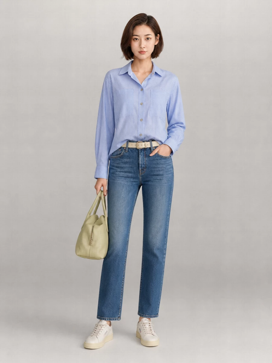 Mother Denim Straight Leg Jeans