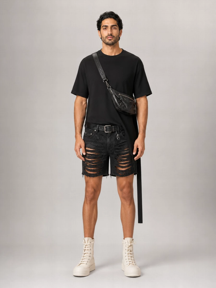 Rick Owens Drkshdw Cotton Bermuda Shorts