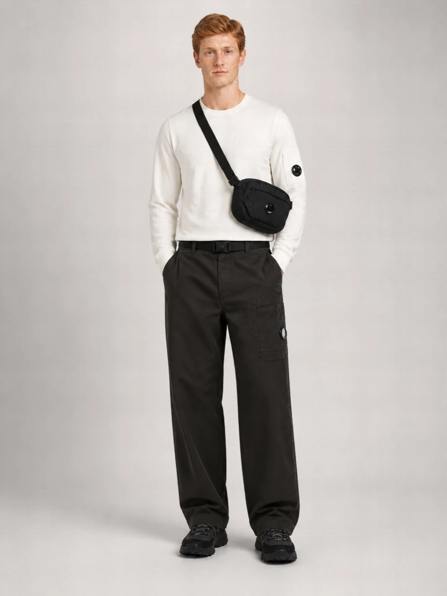C.P. Company micro reps pleated cargo trousers
