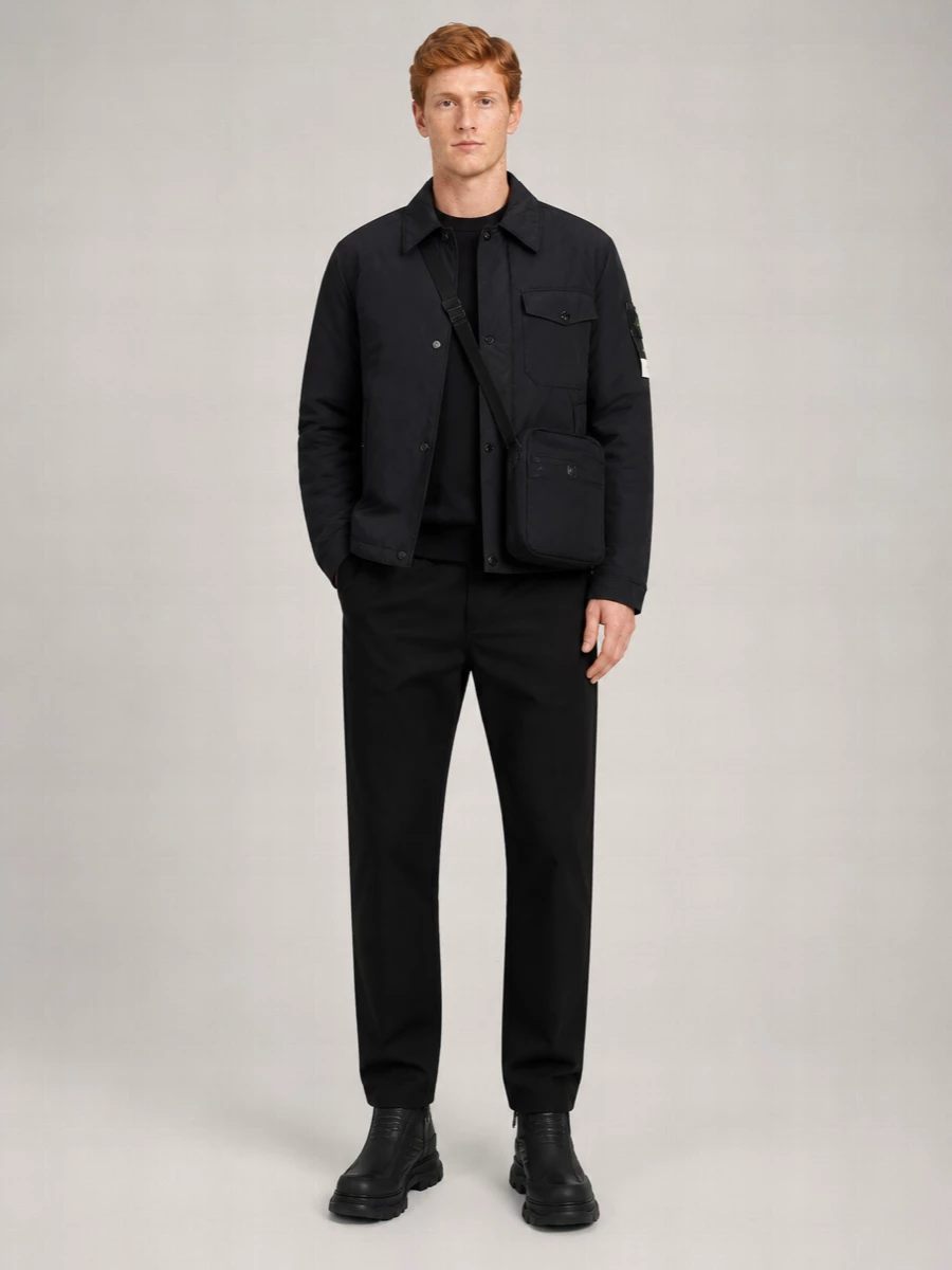 Stone Island Down Single Breasted Coat