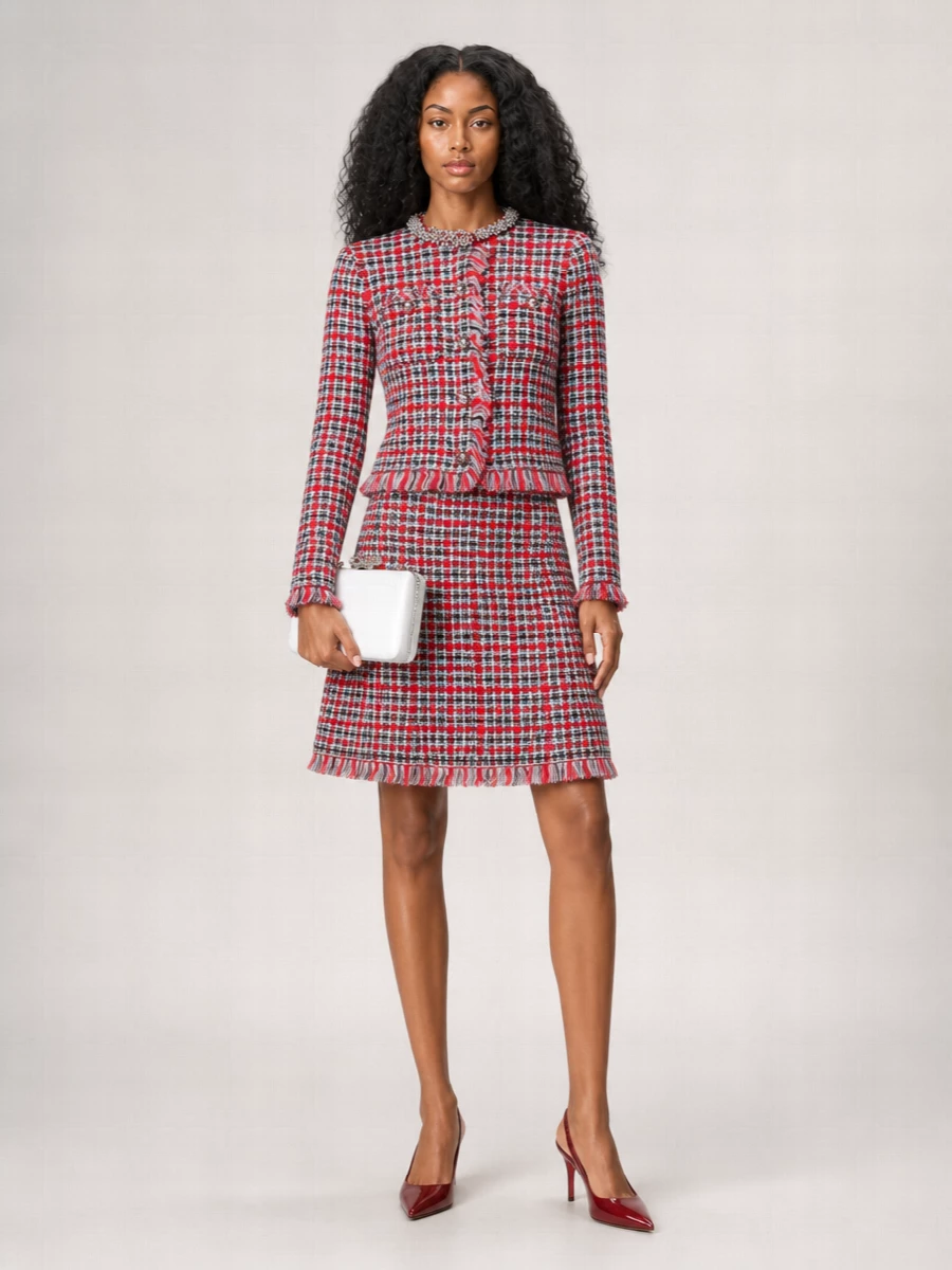 Self-Portrait tailored trouser suit