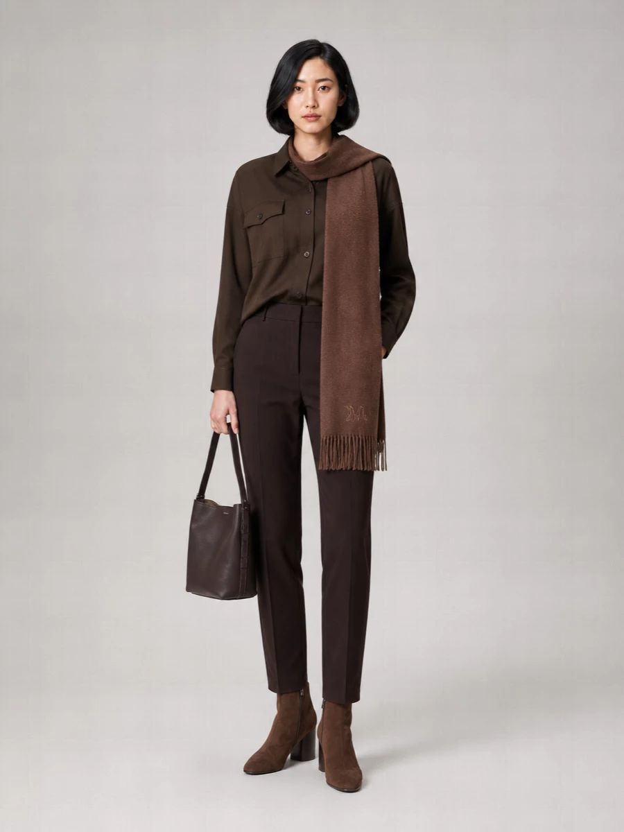 Weekend Max Mara Virgin Wool Long-Sleeve Shirt