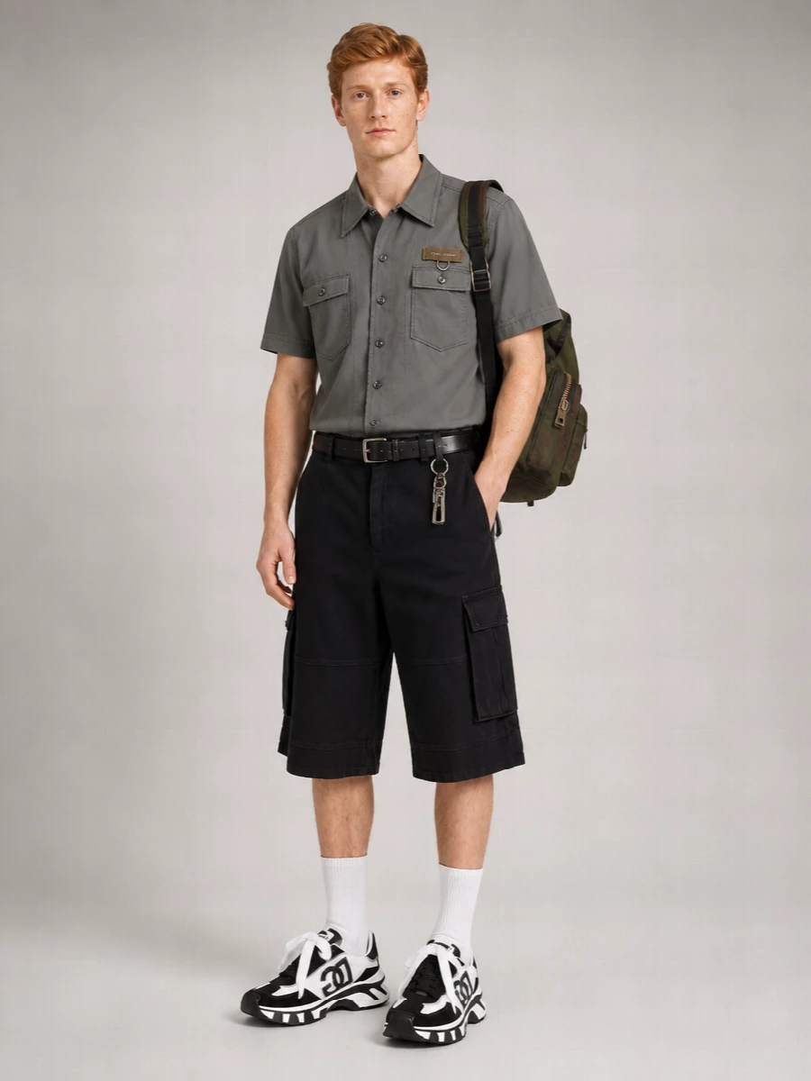 Dolce&Gabbana Patchwork Canvas Backpack