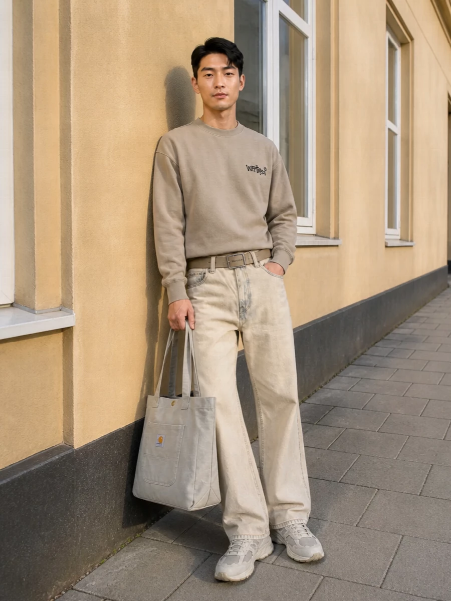 Carhartt sand jeans tonal crewneck new balance
