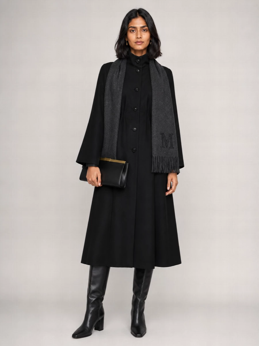 Alaïa Leather Square-Toe Knee-High Boots