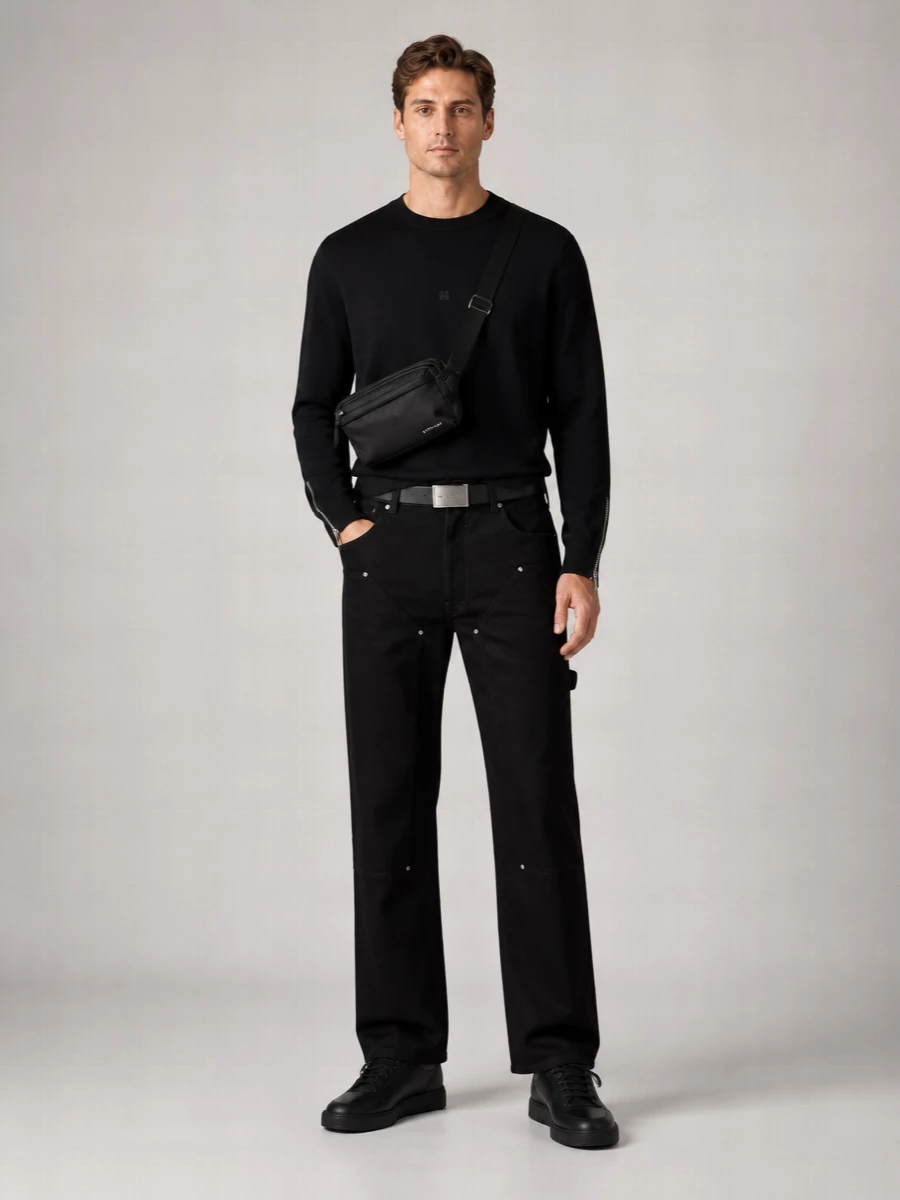 Givenchy Ribbed-Knit Wool Crew-Neck Sweater