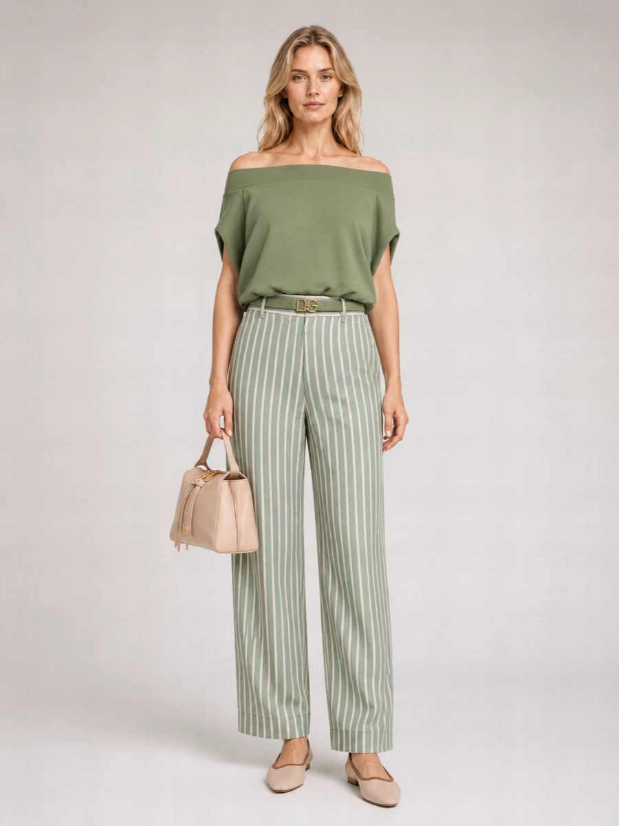 Dries Van Noten Cotton Cropped Boat Neck Short Sleeve Sweatshirt