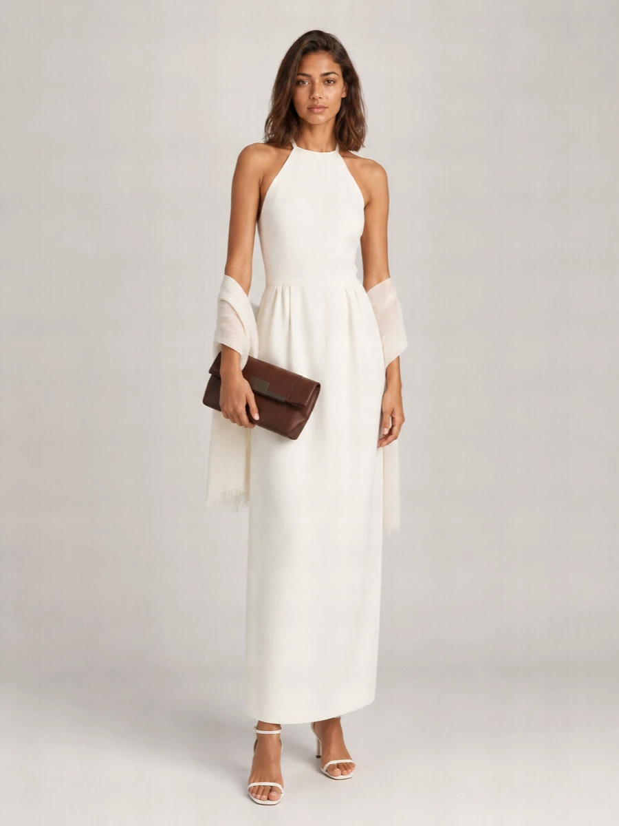 Max Mara Denim Midi Dress