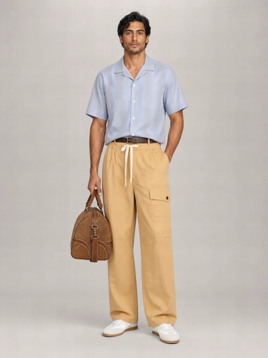 Dries Van Noten Cotton Wide-Leg Trousers