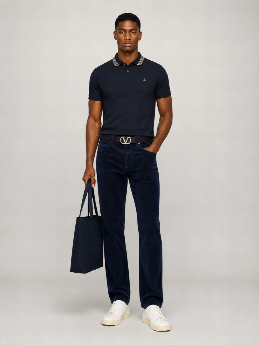 Vivienne Westwood Cotton Short-Sleeve Polo Shirt