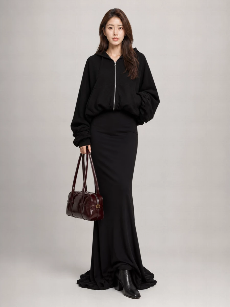 Dries Van Noten cotton oversized zip-up hoodie