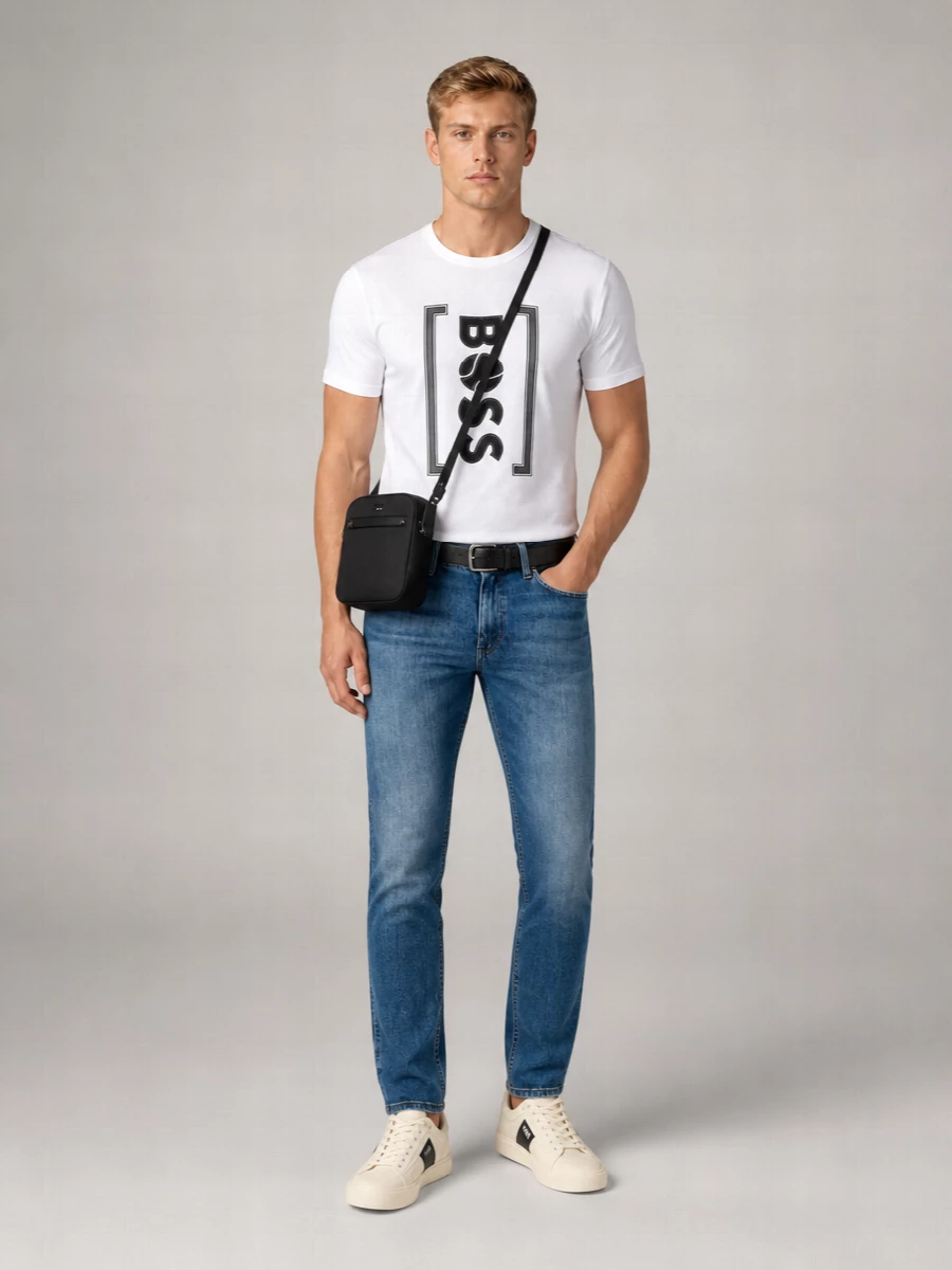 Boss Cotton Short-Sleeve Logo-Print T-Shirt