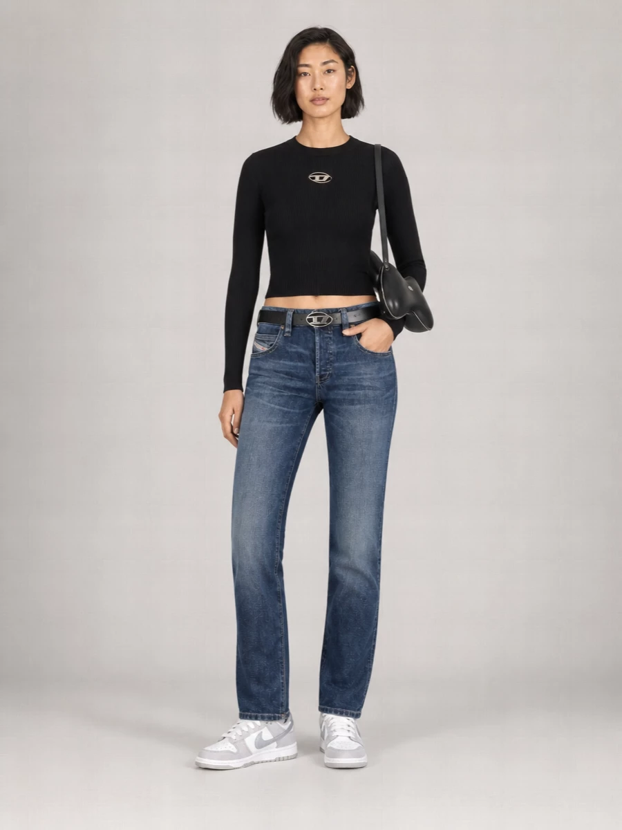 Diesel Denim Slim-Fit Straight-Leg Jeans