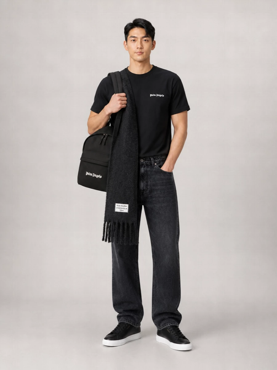 Palm Angels Logo-Print Short-Sleeve T-Shirt Set