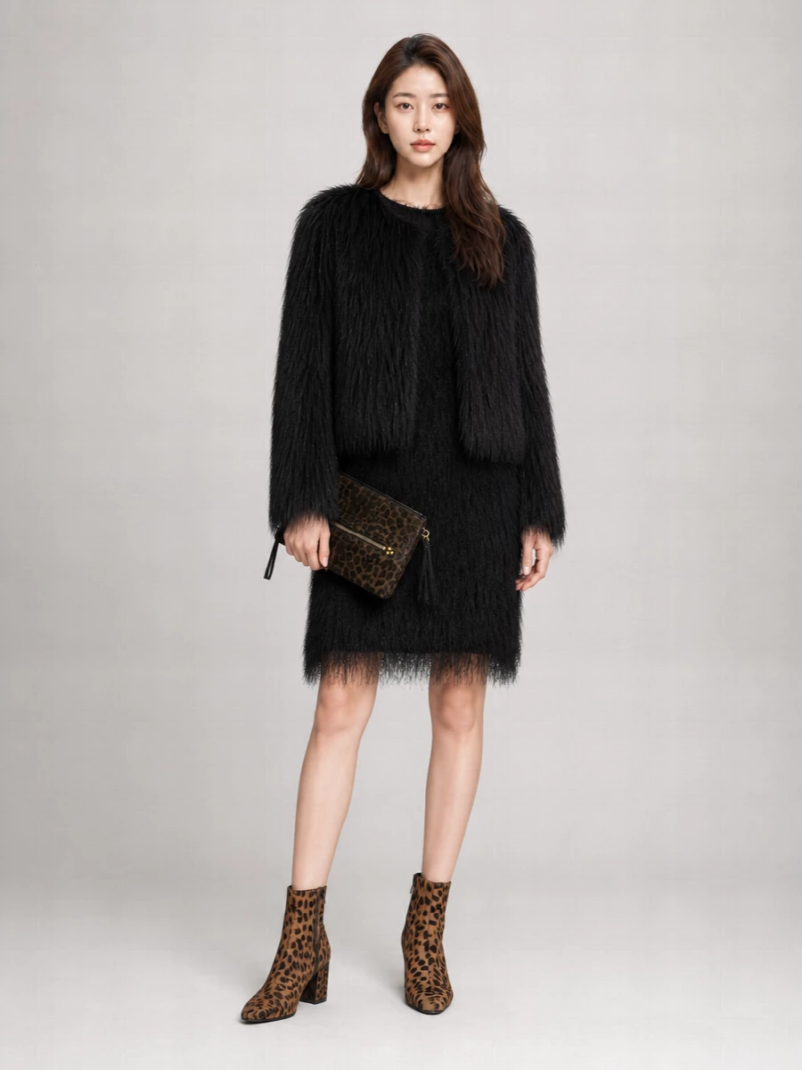 Le Sully Studio Faux Fur Jacket