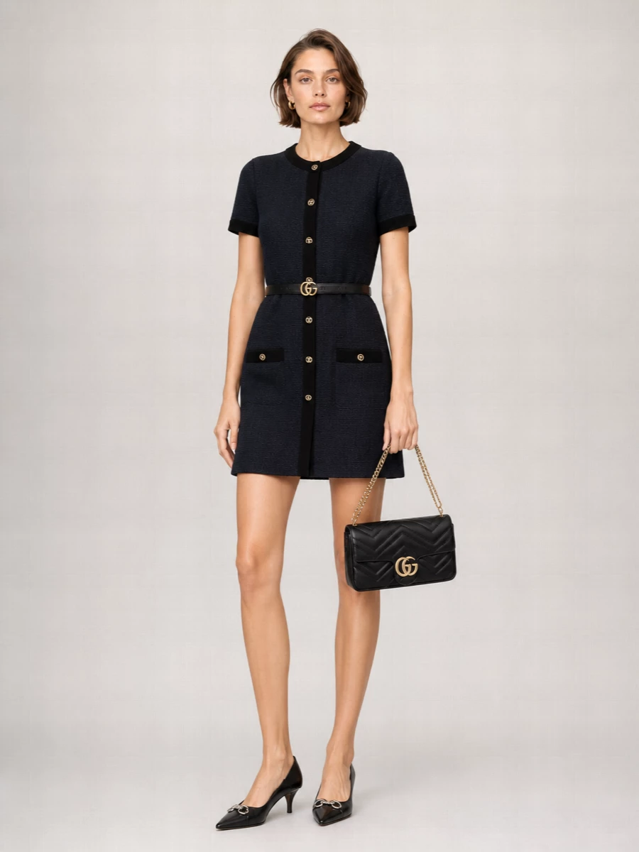 Gucci Gg Marmont Small Leather Shoulder Bag