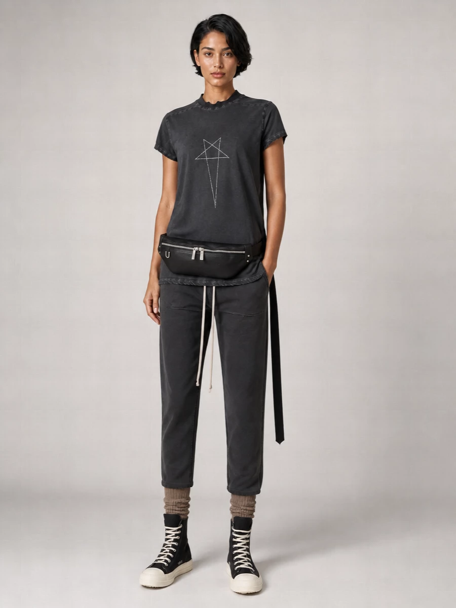 Rick Owens Drkshdw Cotton Midi Skirt