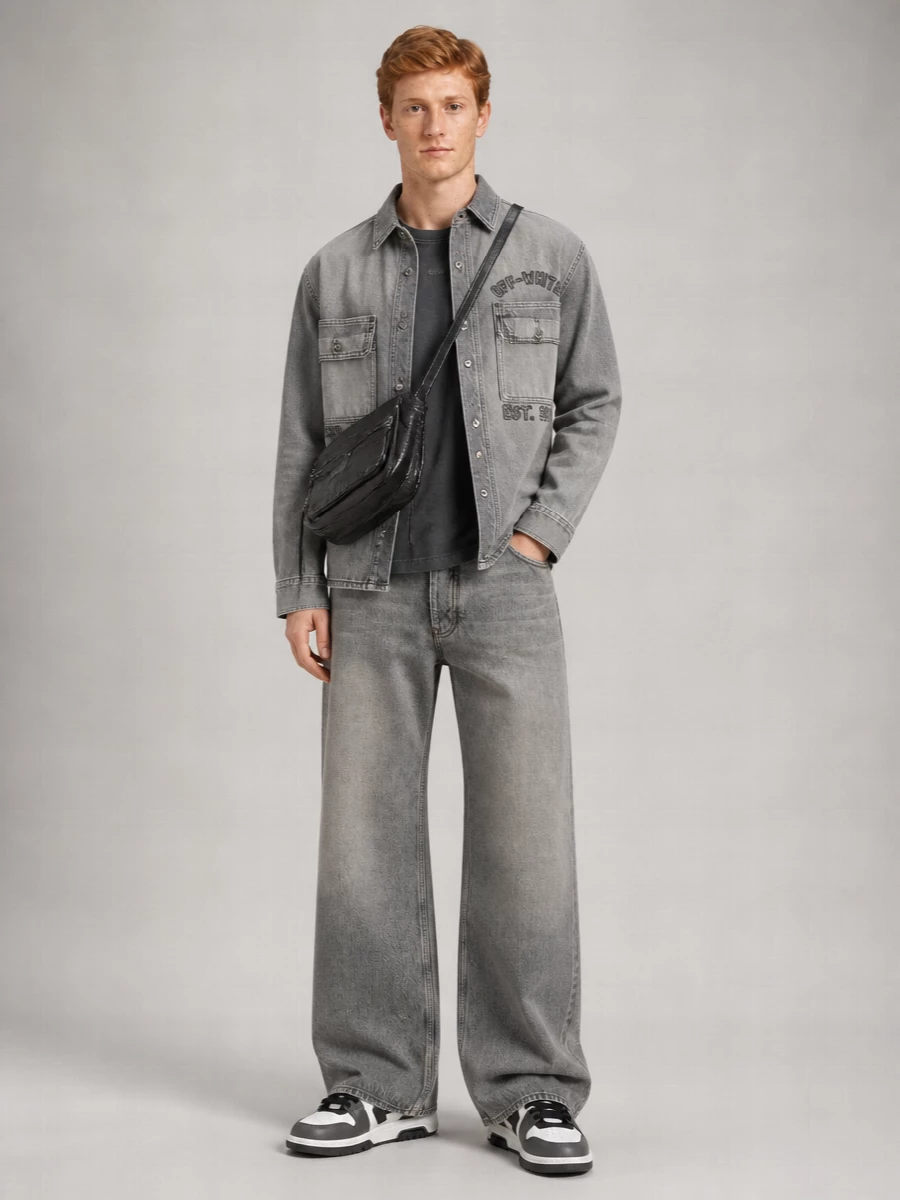 Off-White Denim Military Overshirt