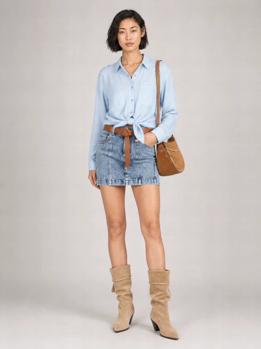 Isabel Marant Etoile Denim Mini Skirt