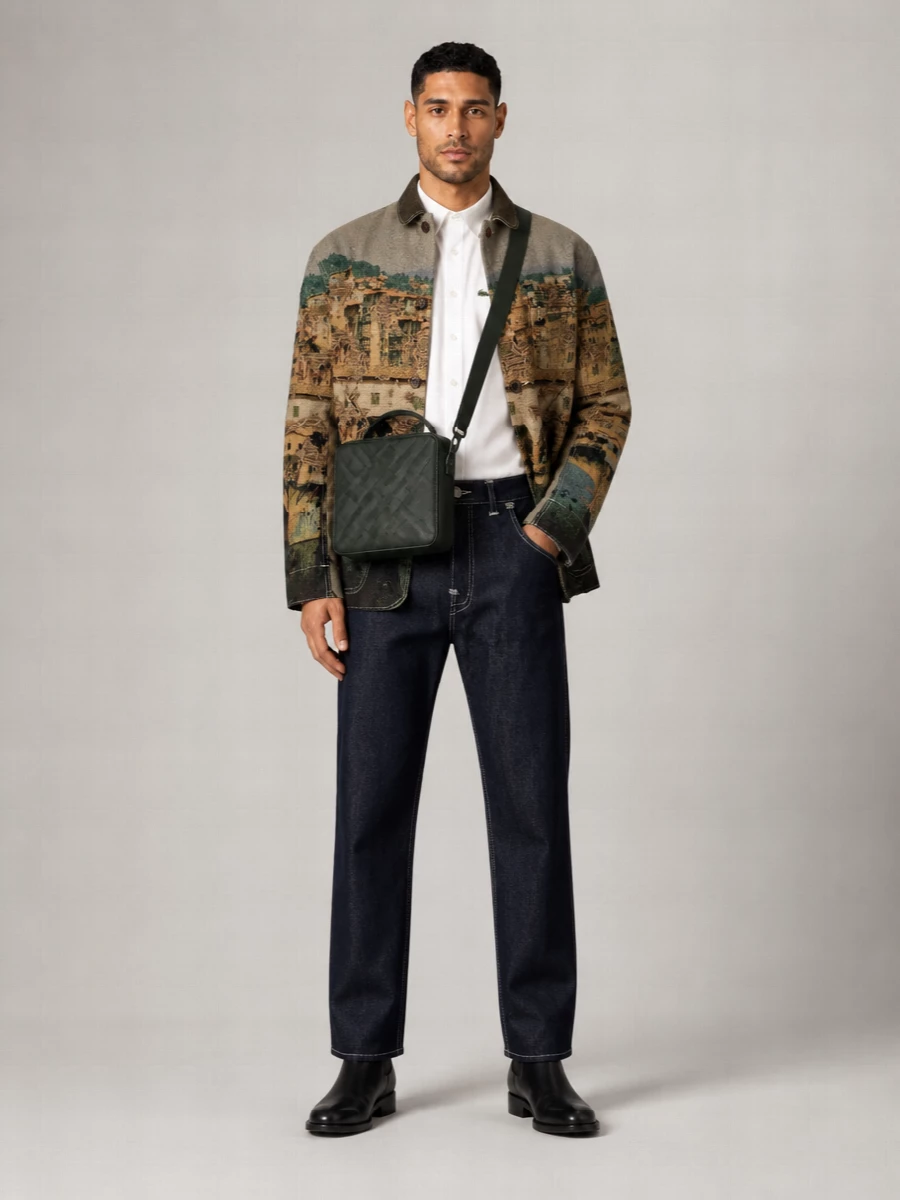 Junya Watanabe Jacquard Single Breasted Coat