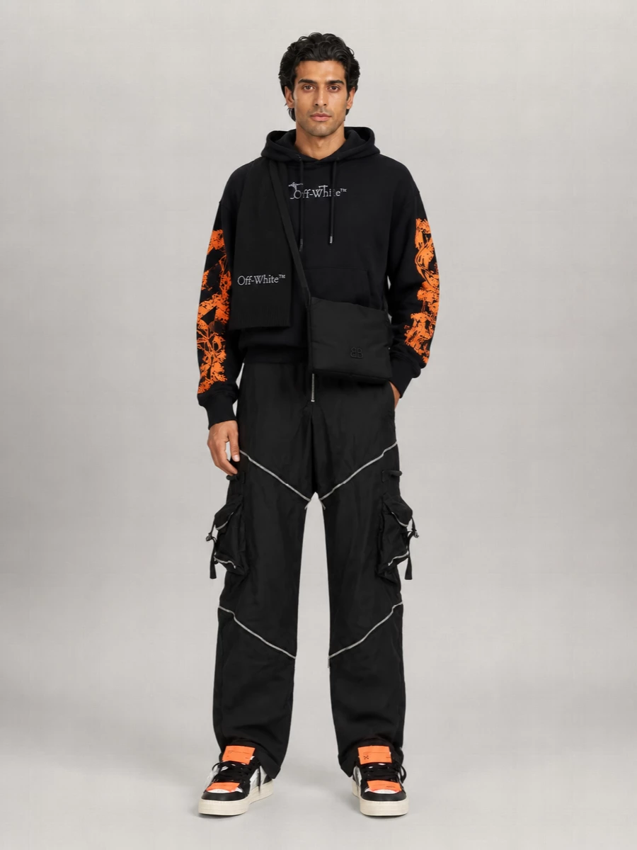 Off-White Leather Low-Top Sneakers