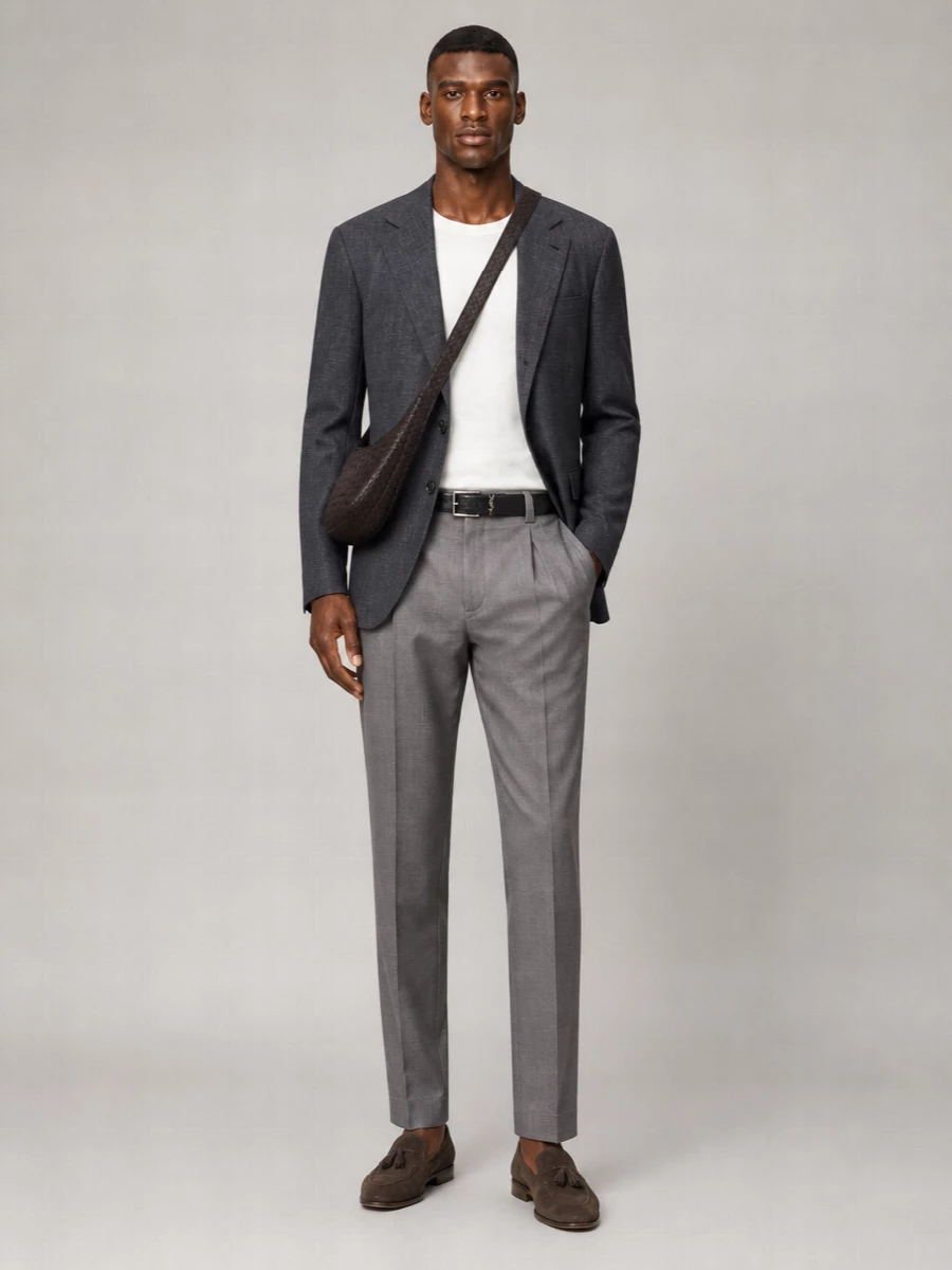 Brunello Cucinelli Virgin Wool Tapered Trousers