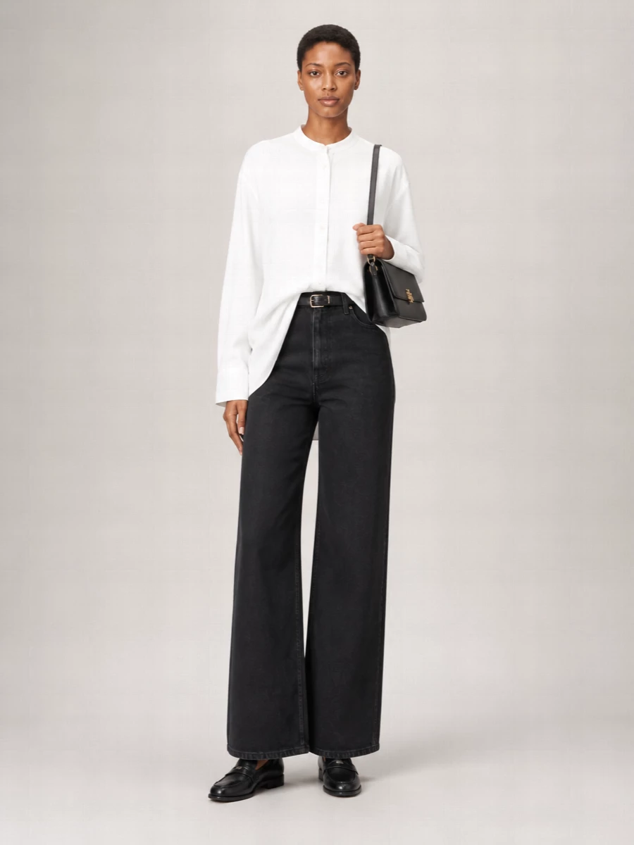 Tory Burch Denim Wide-Leg Jeans