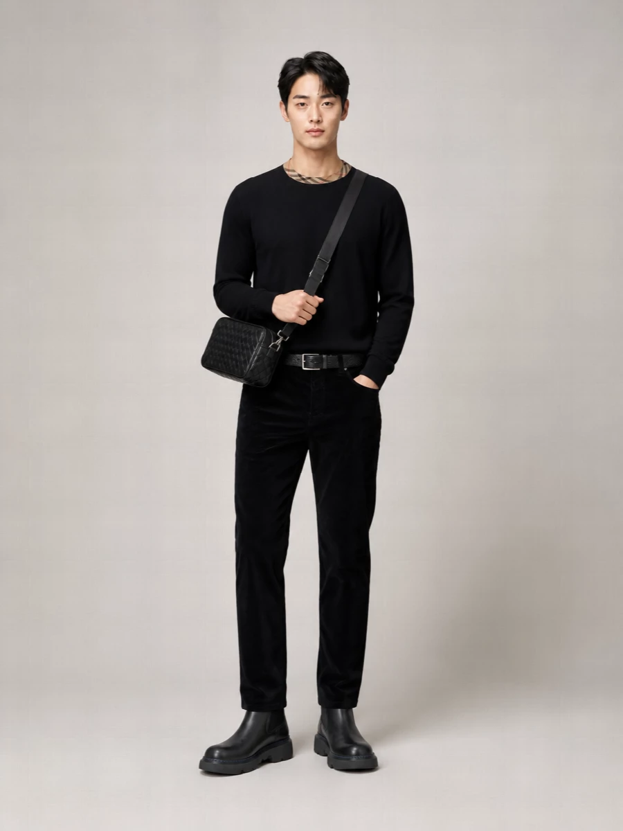 Burberry Corduroy Straight-Leg Trousers