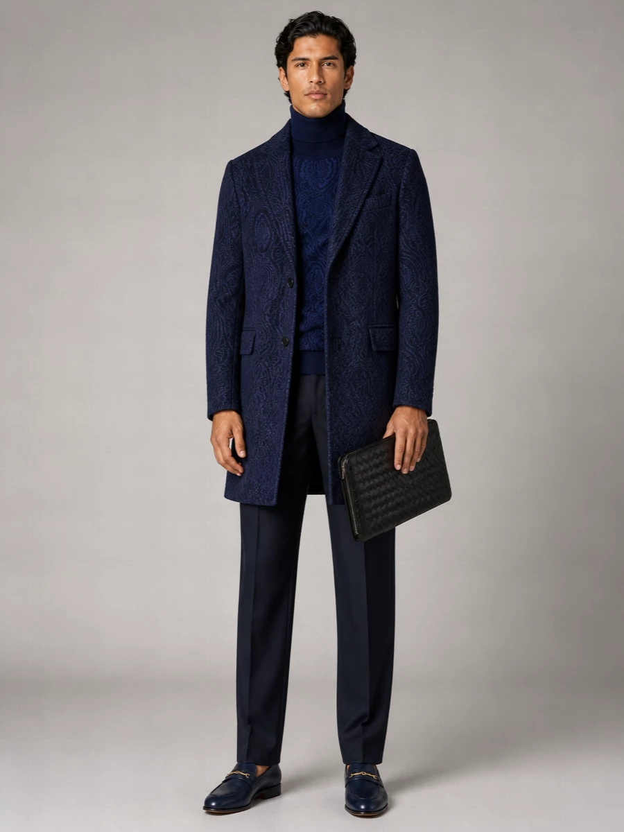 Etro Wool Single-Breasted Coat