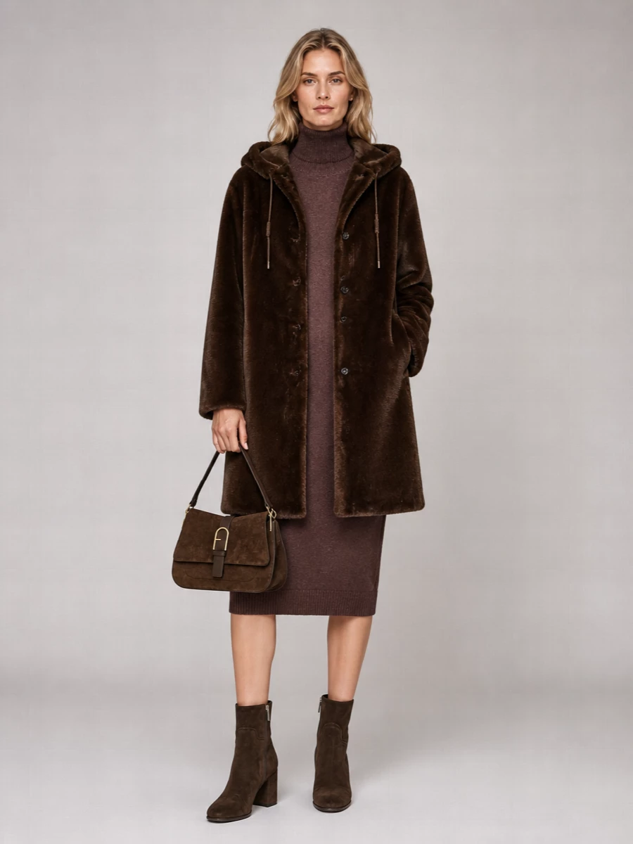 Ermanno Firenze faux fur jacket
