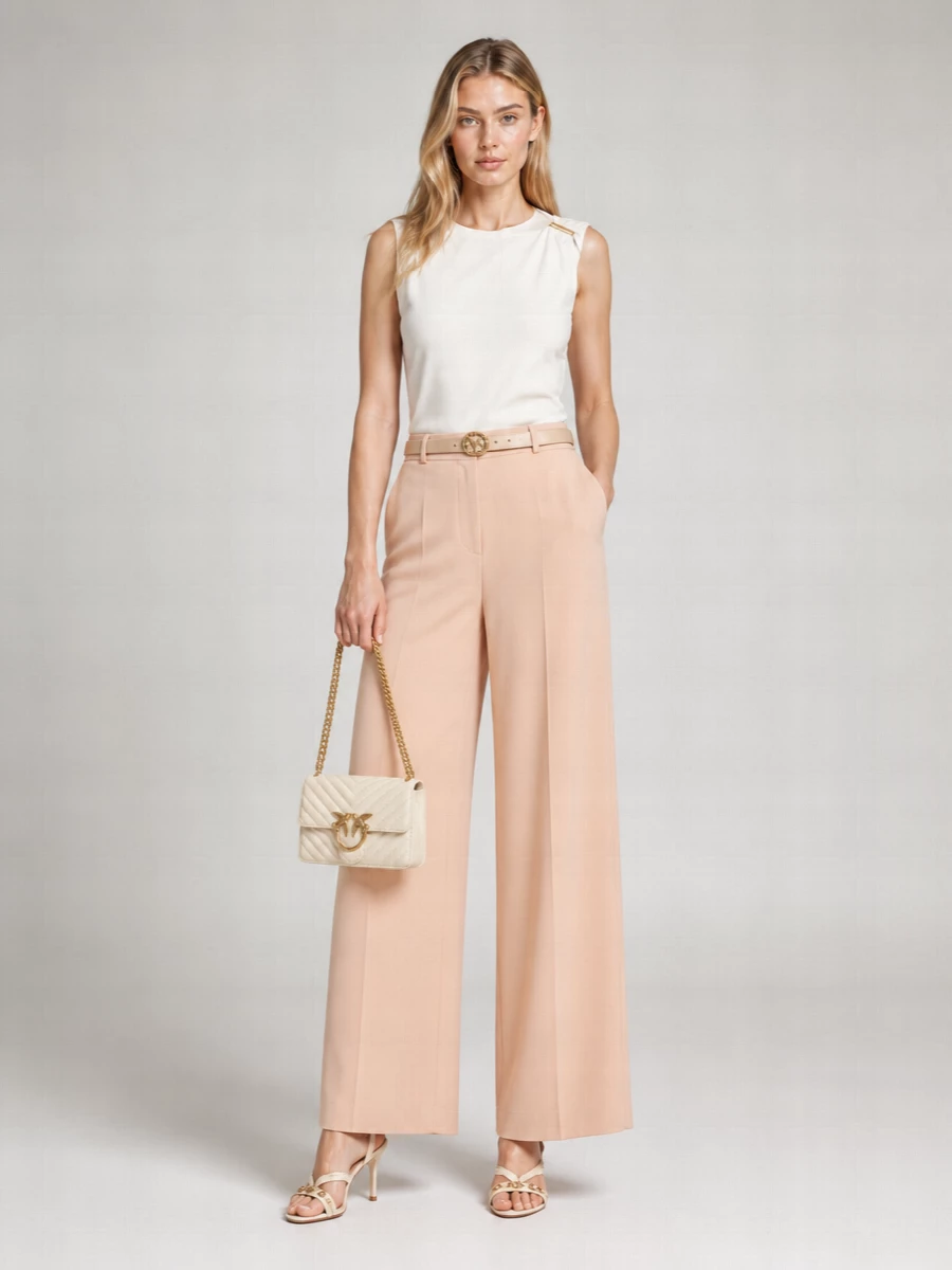 Pinko Asymmetric Draped Sleeveless Top