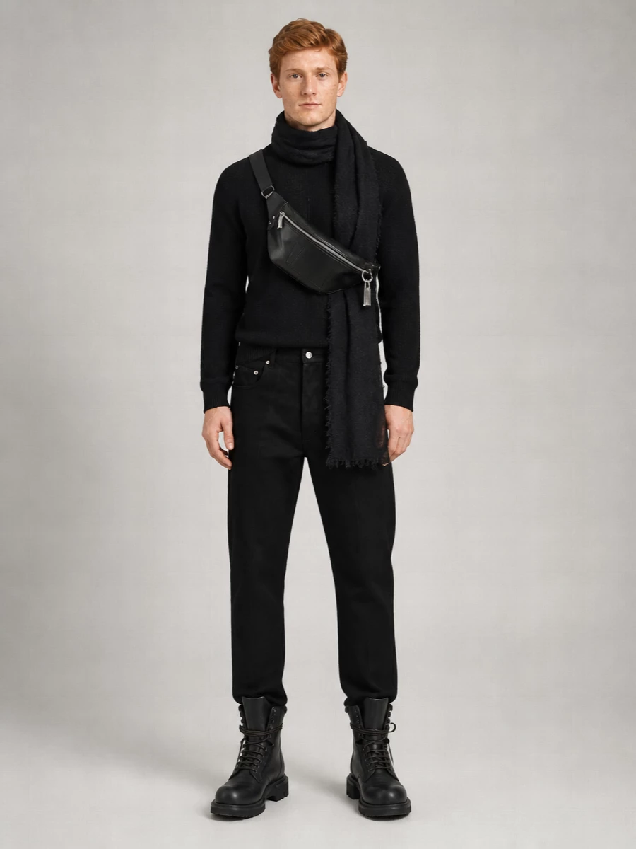 Rick Owens high-rise straight-leg jeans