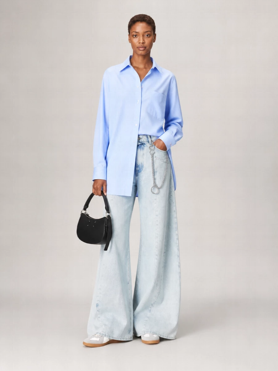 Maison Margiela High-Rise Wide-Leg Denim Jeans