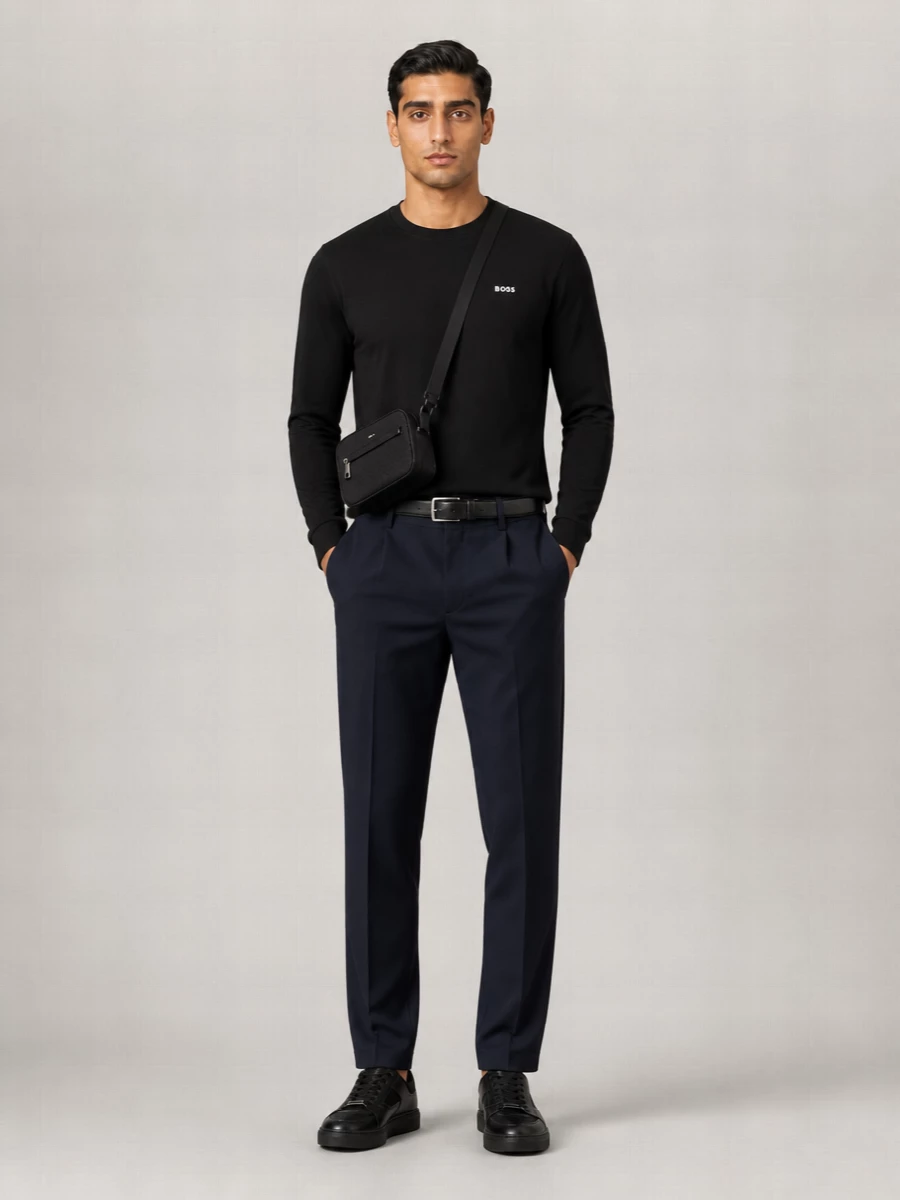 Boss Long-Sleeve Cotton T-Shirt