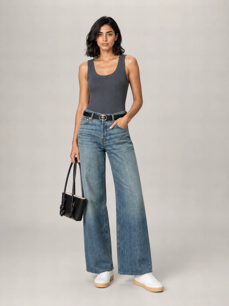Haikure High-Rise Wide-Leg Jeans