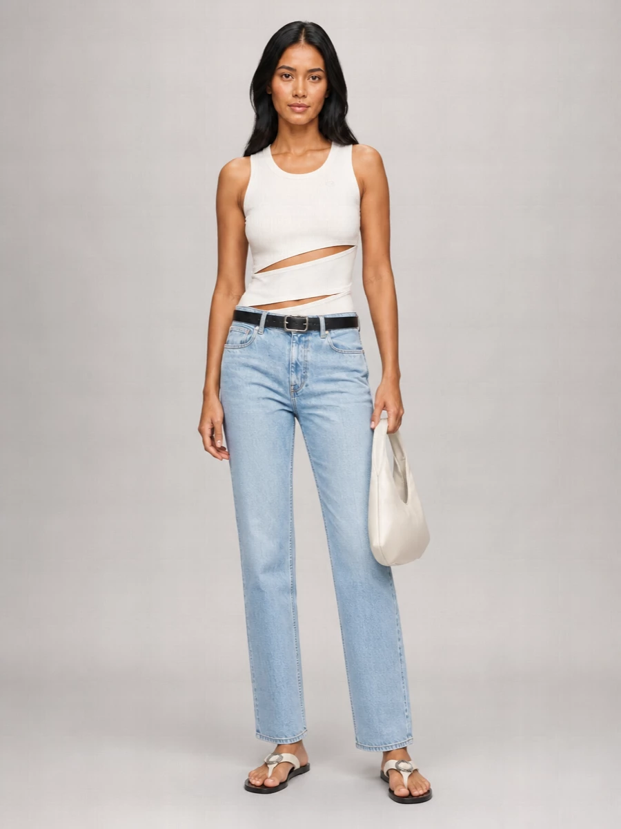 Coperni Organic Cotton Panelled Straight-Leg Trousers