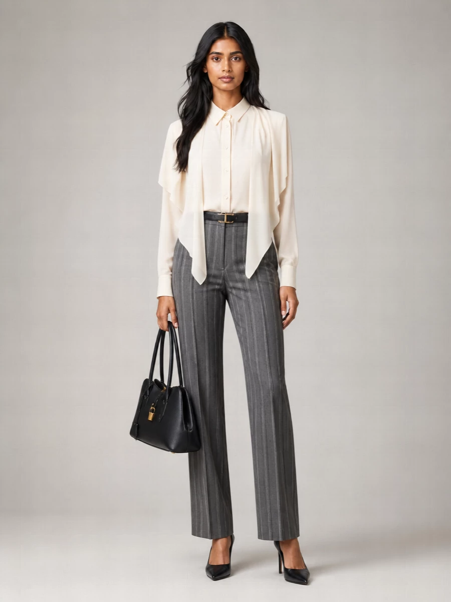Stella Mccartney Wool Straight Trousers