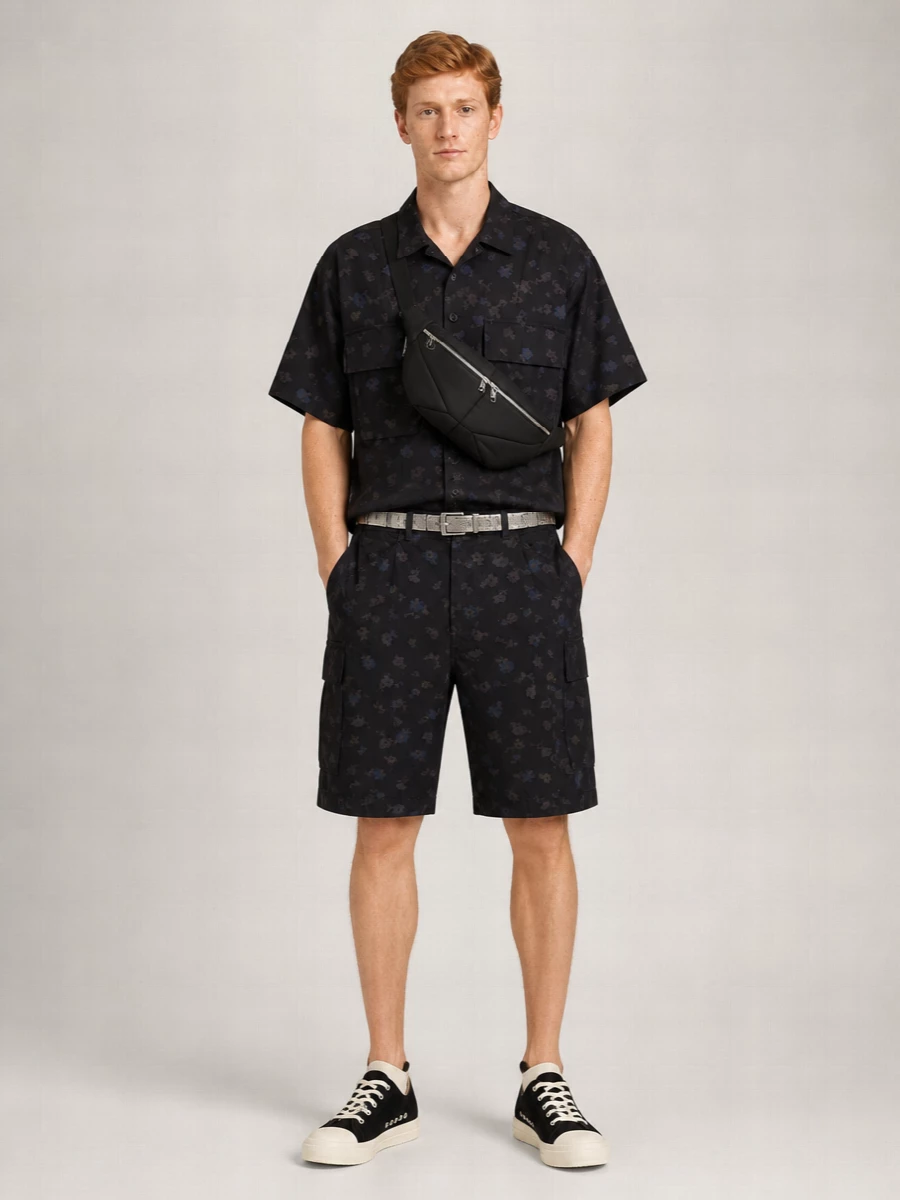 Sacai Cotton Cargo Shorts