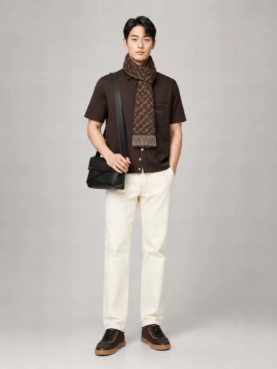 Gucci Cashmere Fringed Scarf