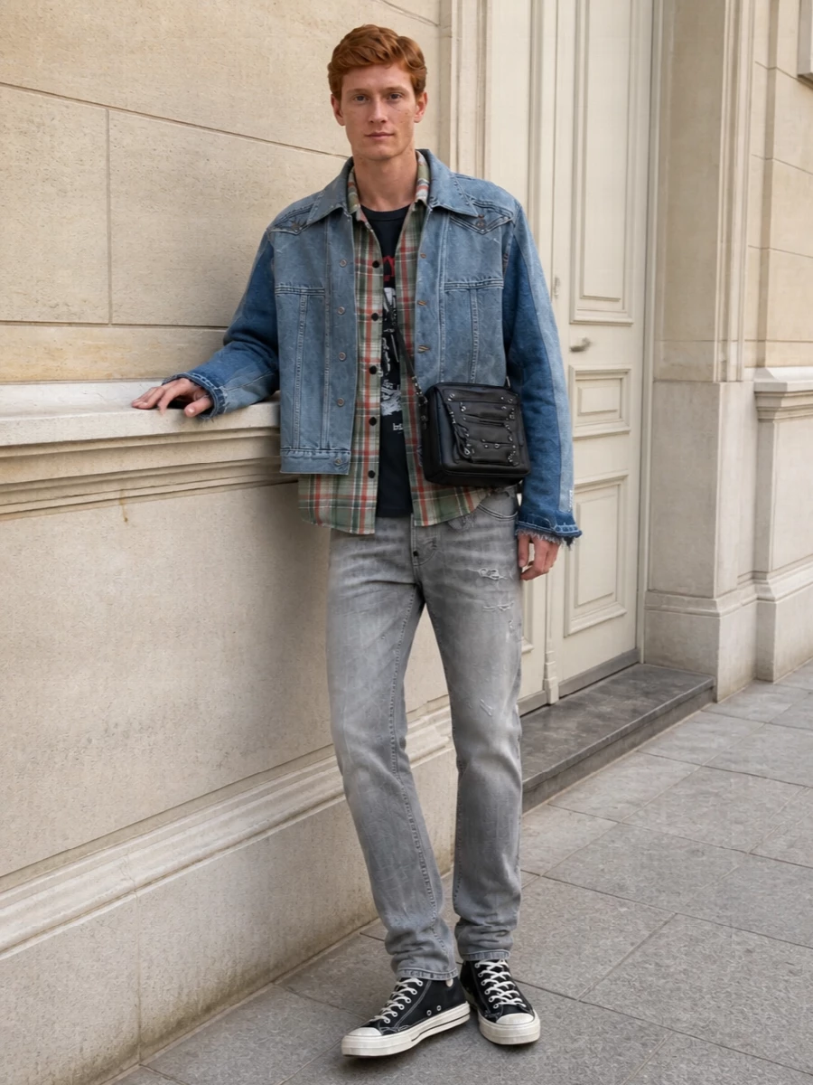 Gallery dept denim jacket dsquared2 jeans outfit