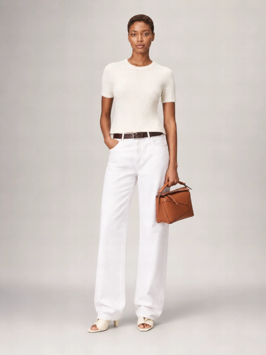 Loewe mid-rise wide-leg denim jeans