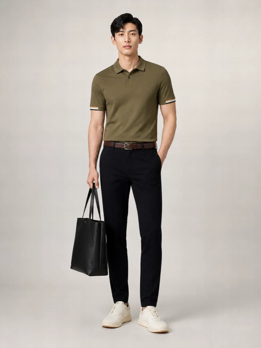 Boss Cotton Short-Sleeve Polo Shirt
