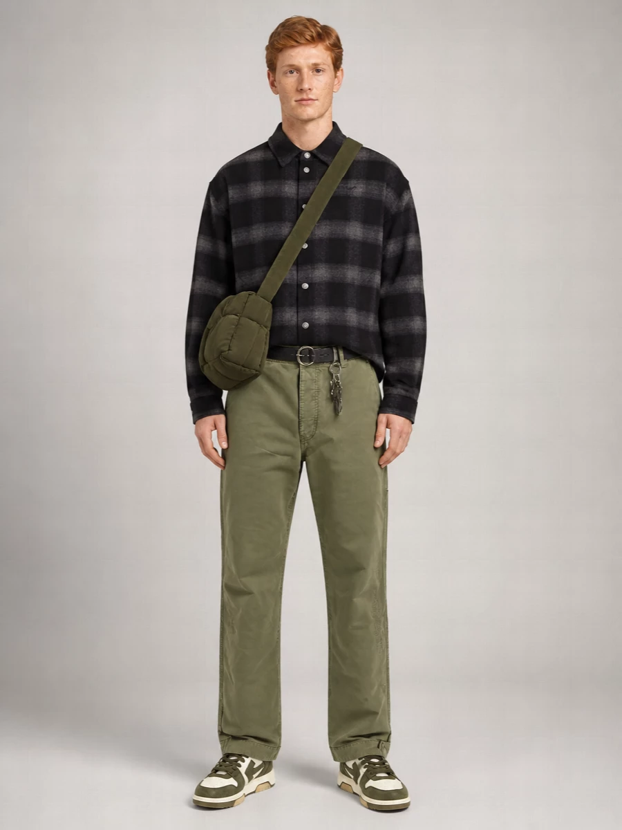 Off-White Cotton Straight-Leg Cargo Shorts
